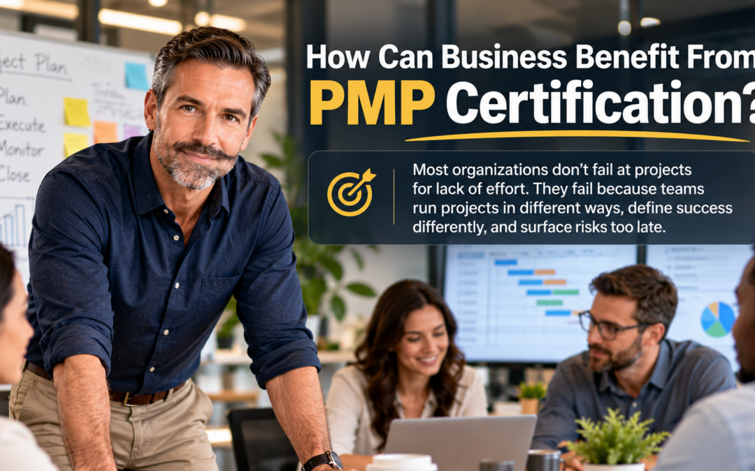See how PMP certified project managers help organizations reduce project risk, win more bids, and retain talent, and what training your team needPMP group training session for a corporate team